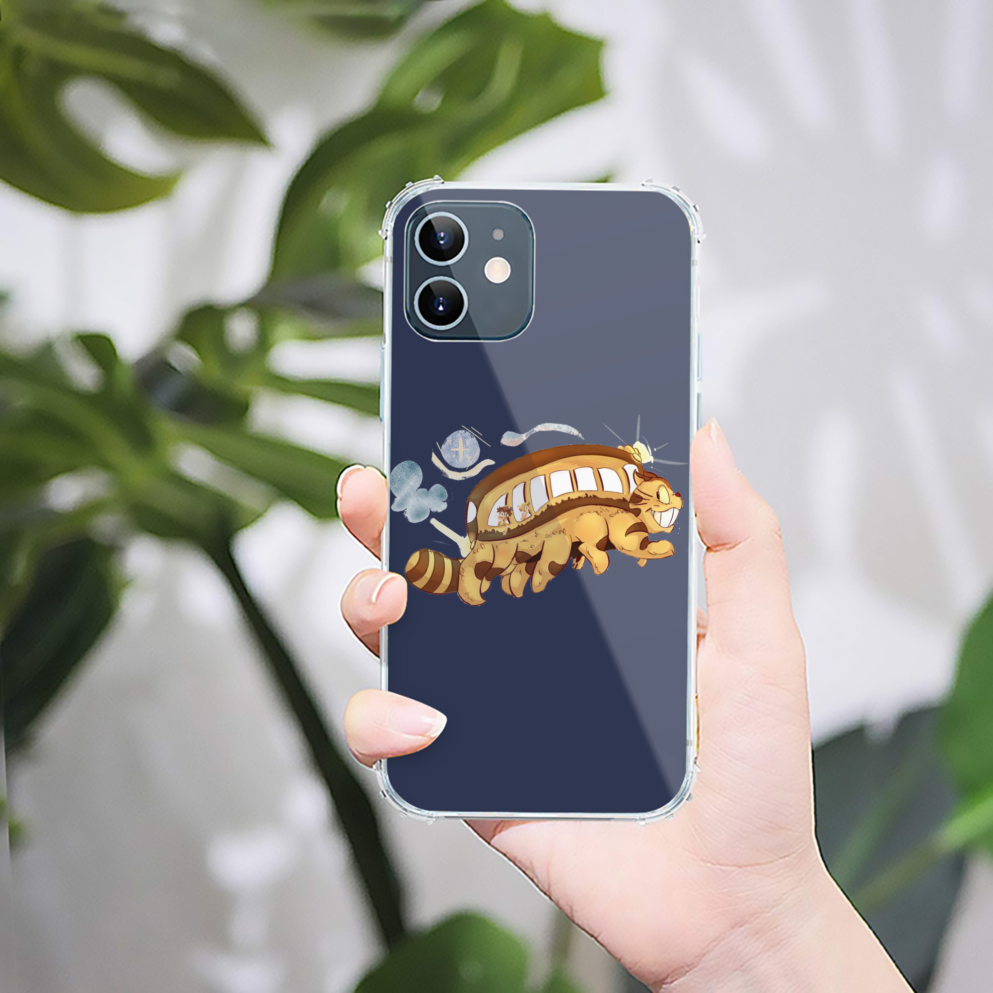 （画像用） となりのトトロ 草壁メイ 草壁サツキ My Neighbor Totoro Satsuki Kusakabe Mei Kusakabe 【iPhone 12シリーズ対応】透明スマホケース（クリアソフトケース）
